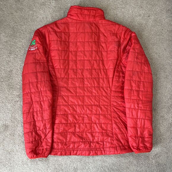 Patagonia Nano Puff Jacket Womens Small Red Primaloft Lightweight Logo FLAW - Picture 12 of 12